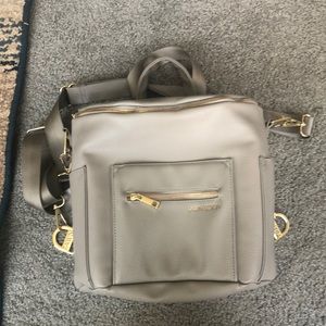 Fawn Design, mini diaper bag, light grey